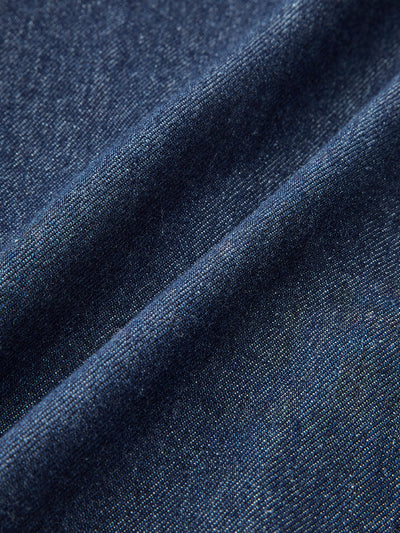 Alessia - Vestido vaquero sin mangas con botones y cuello en V