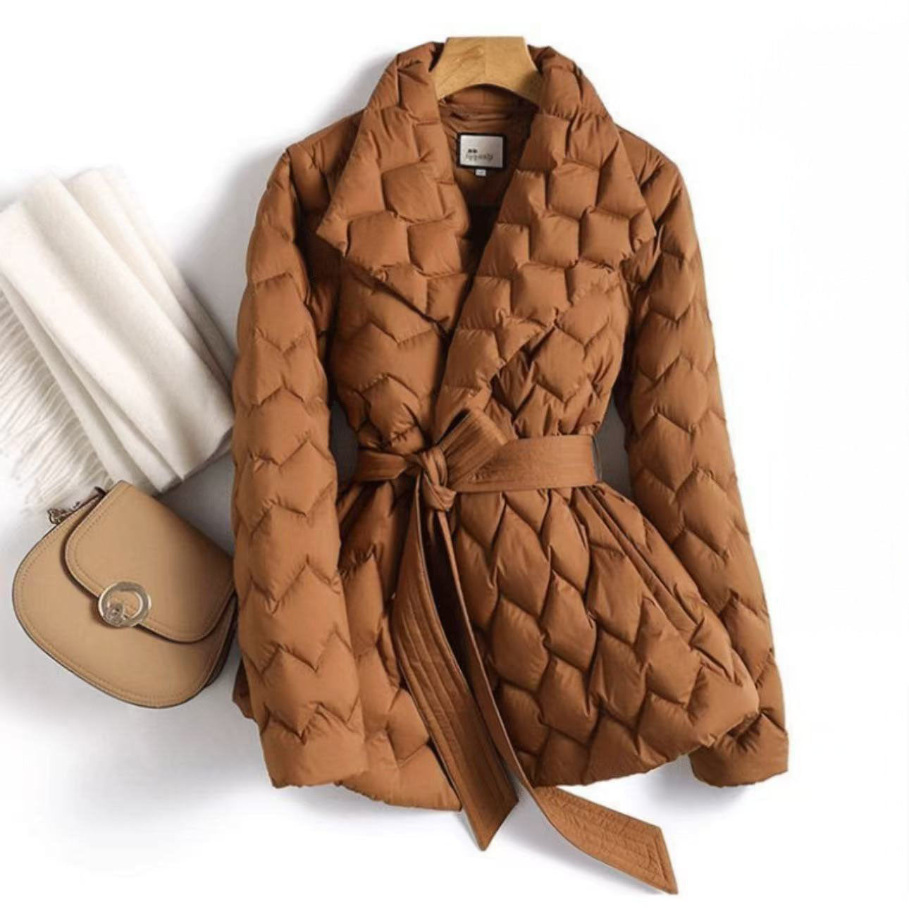 Luciana Quilted Wrap Jacket