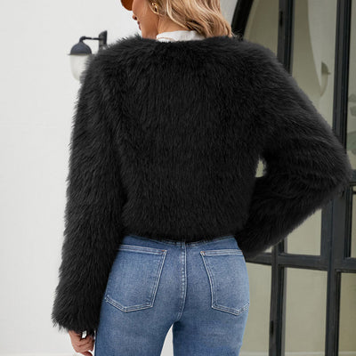Celina Faux Fur Cropped Jacket