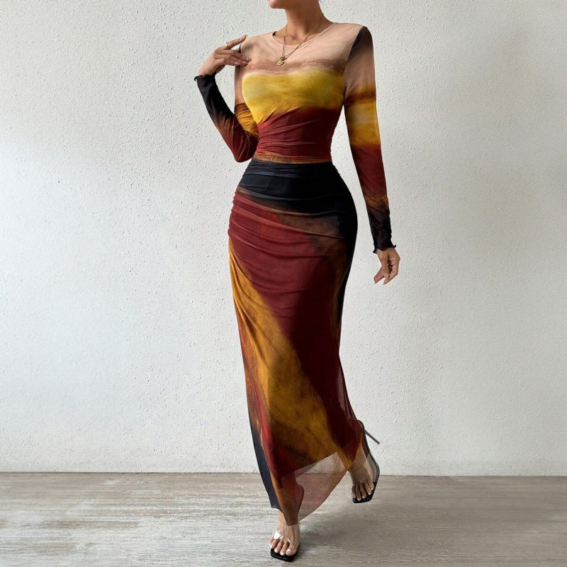 Valentina Gradient Maxi Dress