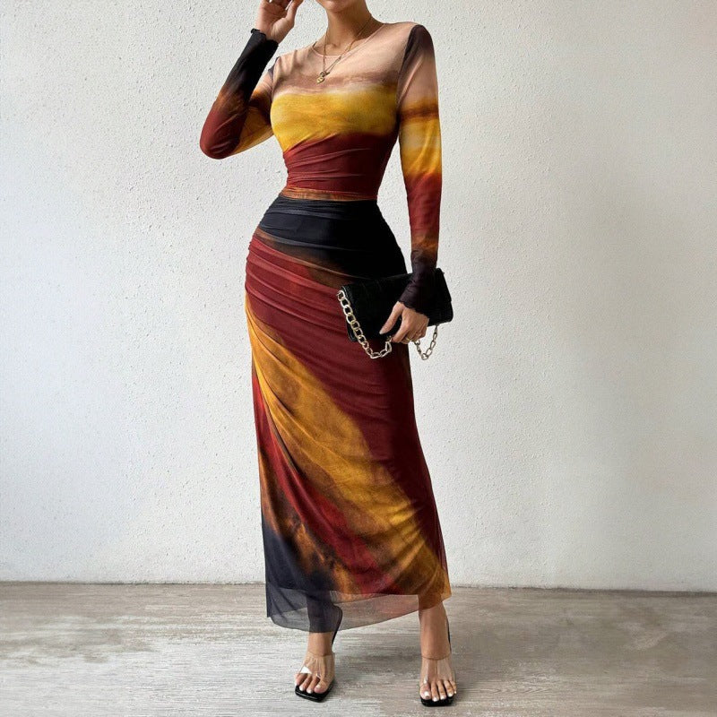 Valentina Gradient Maxi Dress