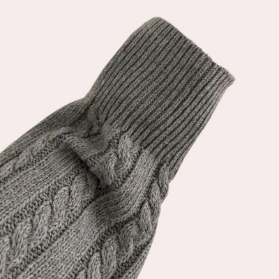 Hallie - Cable-Knit Half-Zip Sweater