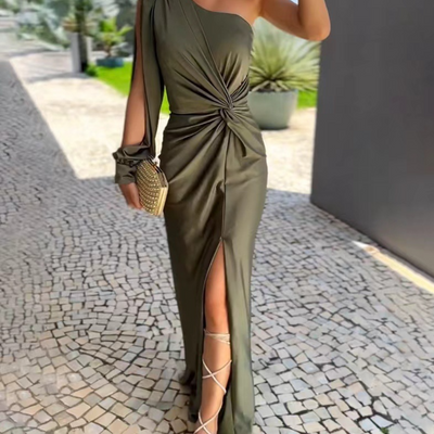 Elara One-Shoulder Dress