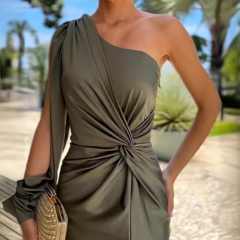 Elara One-Shoulder Dress