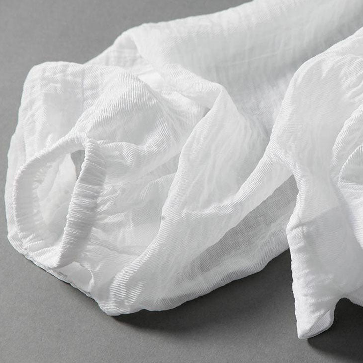 Avelina Linen Gauze Cropped Cardigan