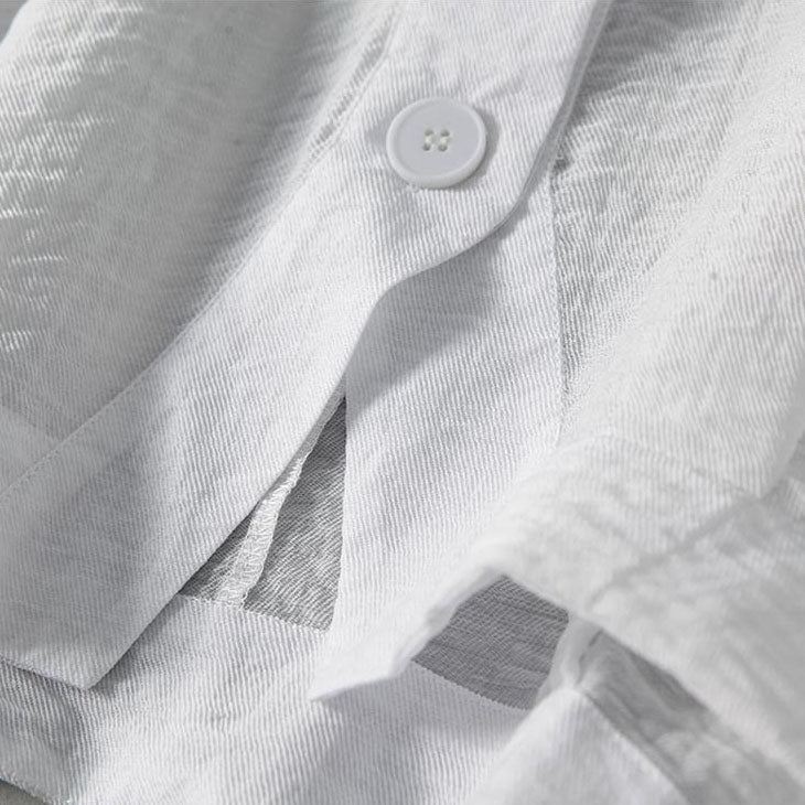 Avelina Linen Gauze Cropped Cardigan