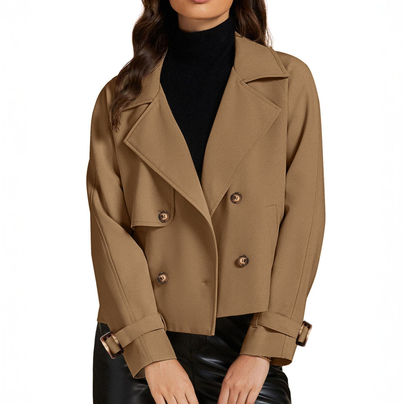 Valeria Cropped Trench Coat
