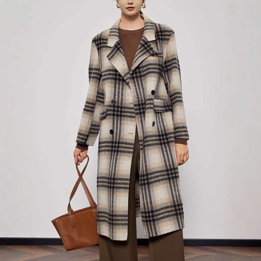 Elena Classic Plaid Coat