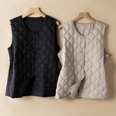 Isaline Quilted Cotton-Fill Vest