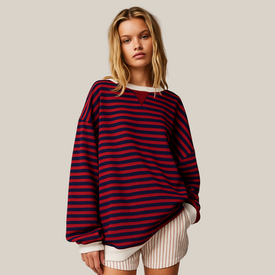 Zoe - Oversized Striped Sweater