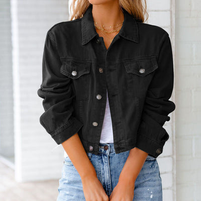 Camille Cropped Denim Jacket