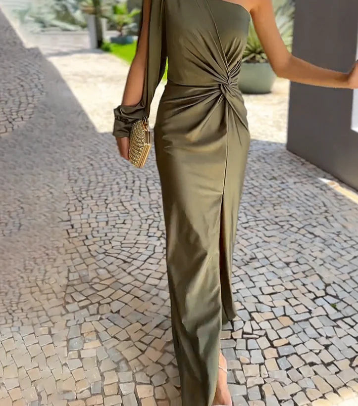 Elara One-Shoulder Dress