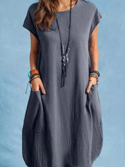 Talia - Loose Casual Dress with Pockets
