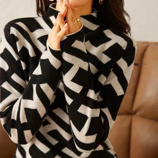 Helena - Elegant Geometric Sweater