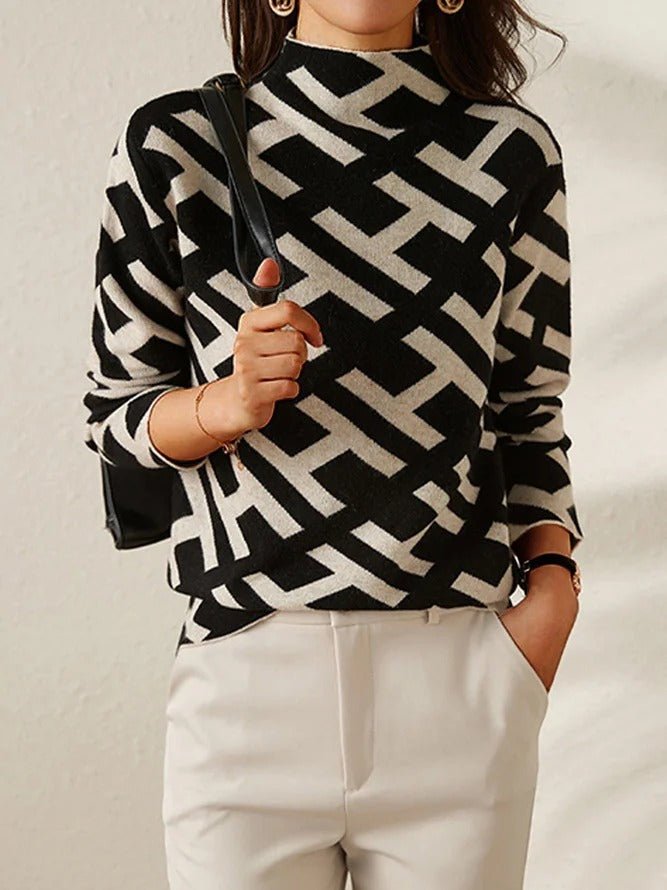 Helena - Elegant Geometric Sweater